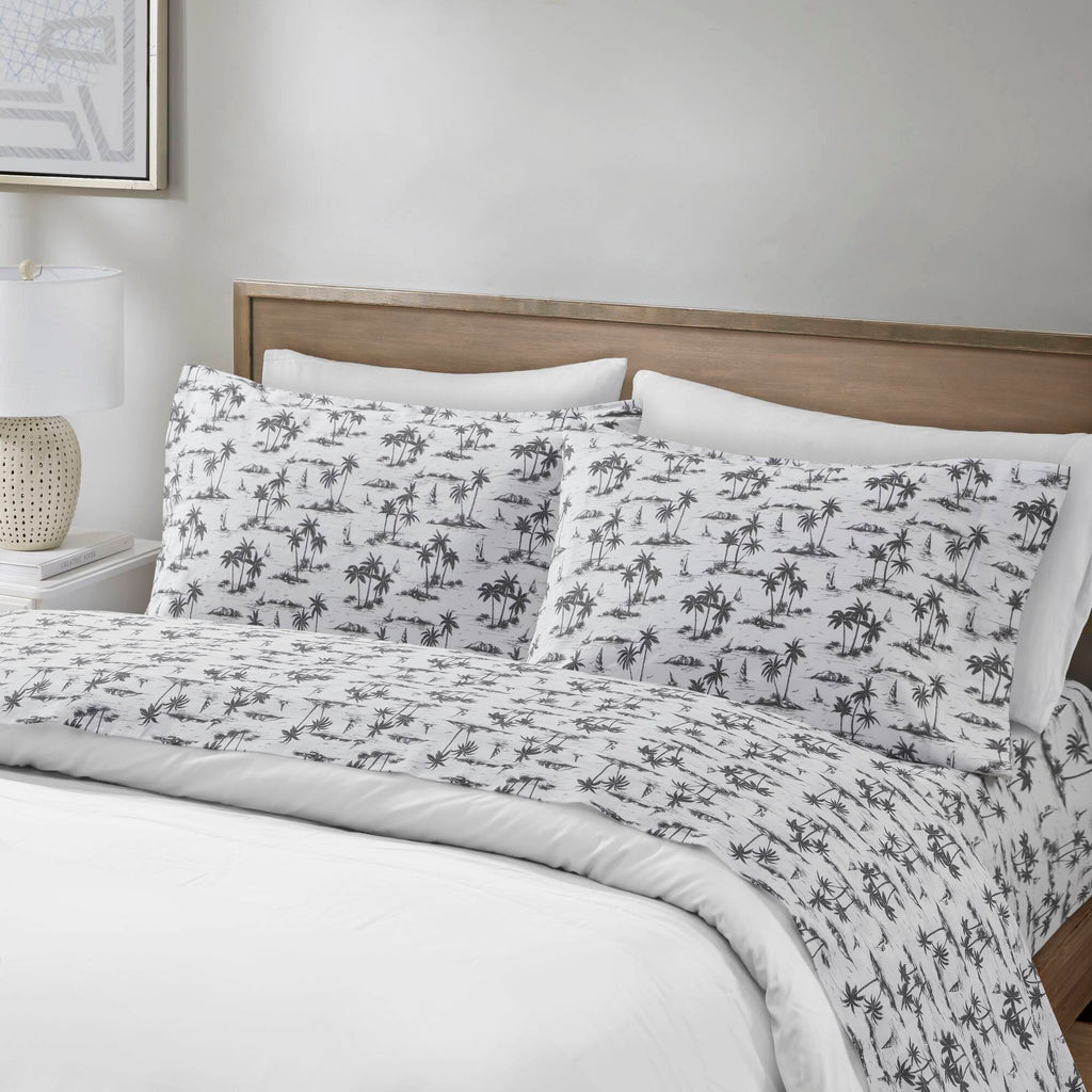 Bed Sheet Set, 200 Thread Count Printed Cotton, Breathable Construction, Machine-Washable Care for Master Bedrooms, Guest Beds and Daily Use image 20