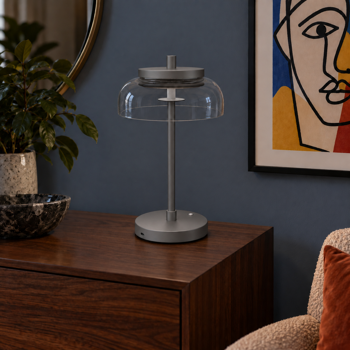Portable Table Lamp, Vinaura for Desks, Side Tables and Warm Room Lighting, 3 Color Options image 20