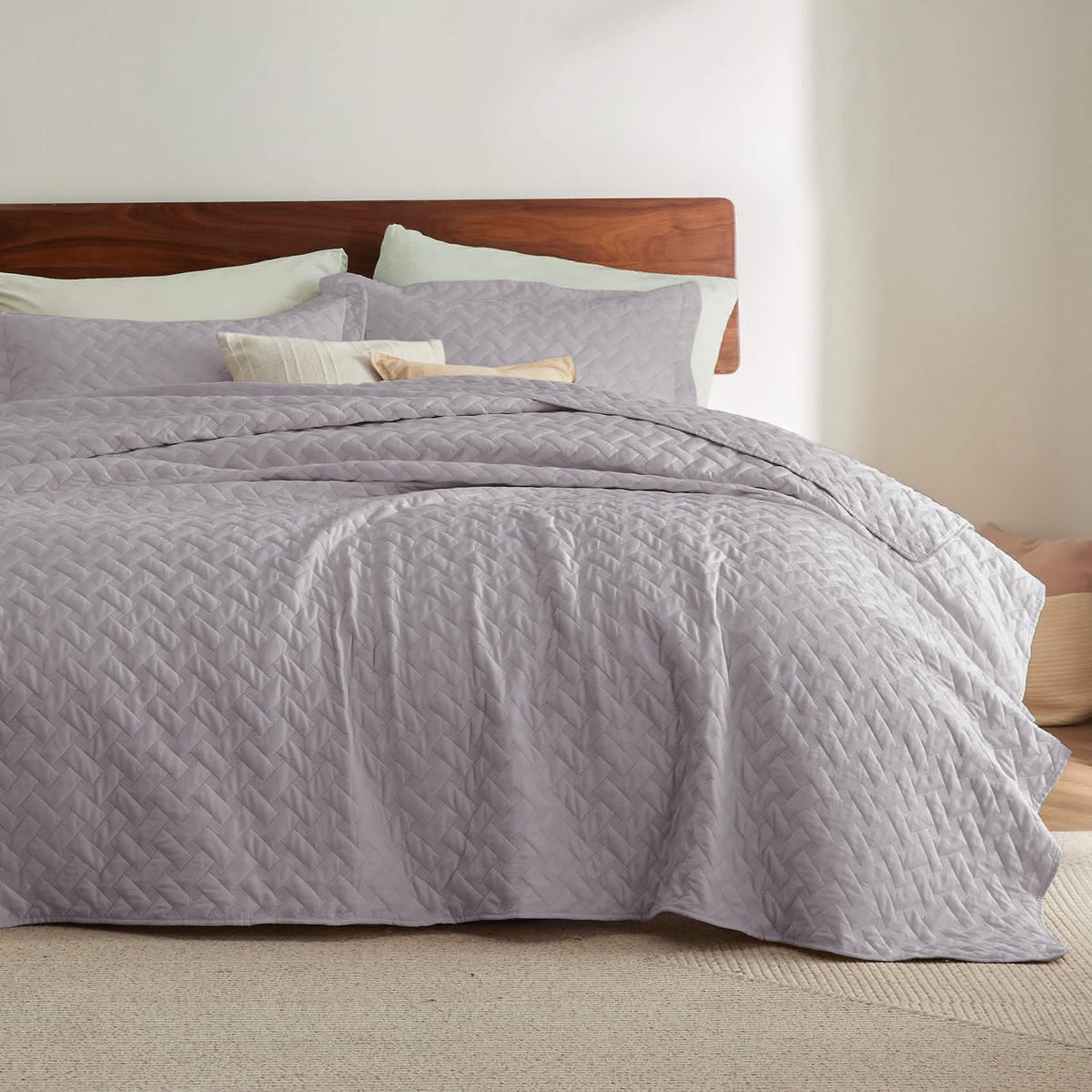 Cozy Throw Blanket, Basket weave Quilt Set, Lightweight Design for Living Rooms, Bedrooms and Everyday Lounging, 6 Sizes and 17 Colors image 20