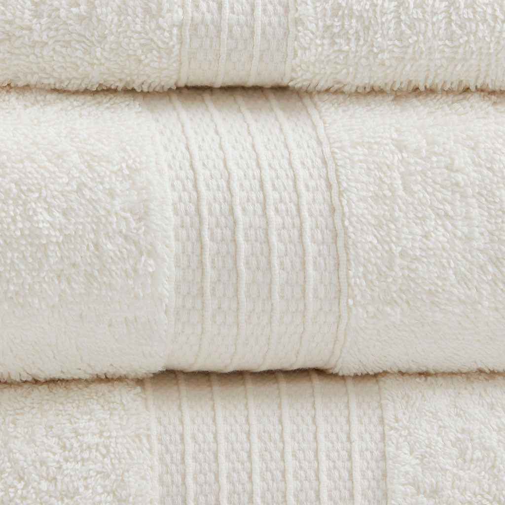 Bath Linen, Organic 6 Piece Cotton Towel Set, Machine-Washable Care for Daily Bathroom Routines and Guest Baths, 8 Color Options image 20