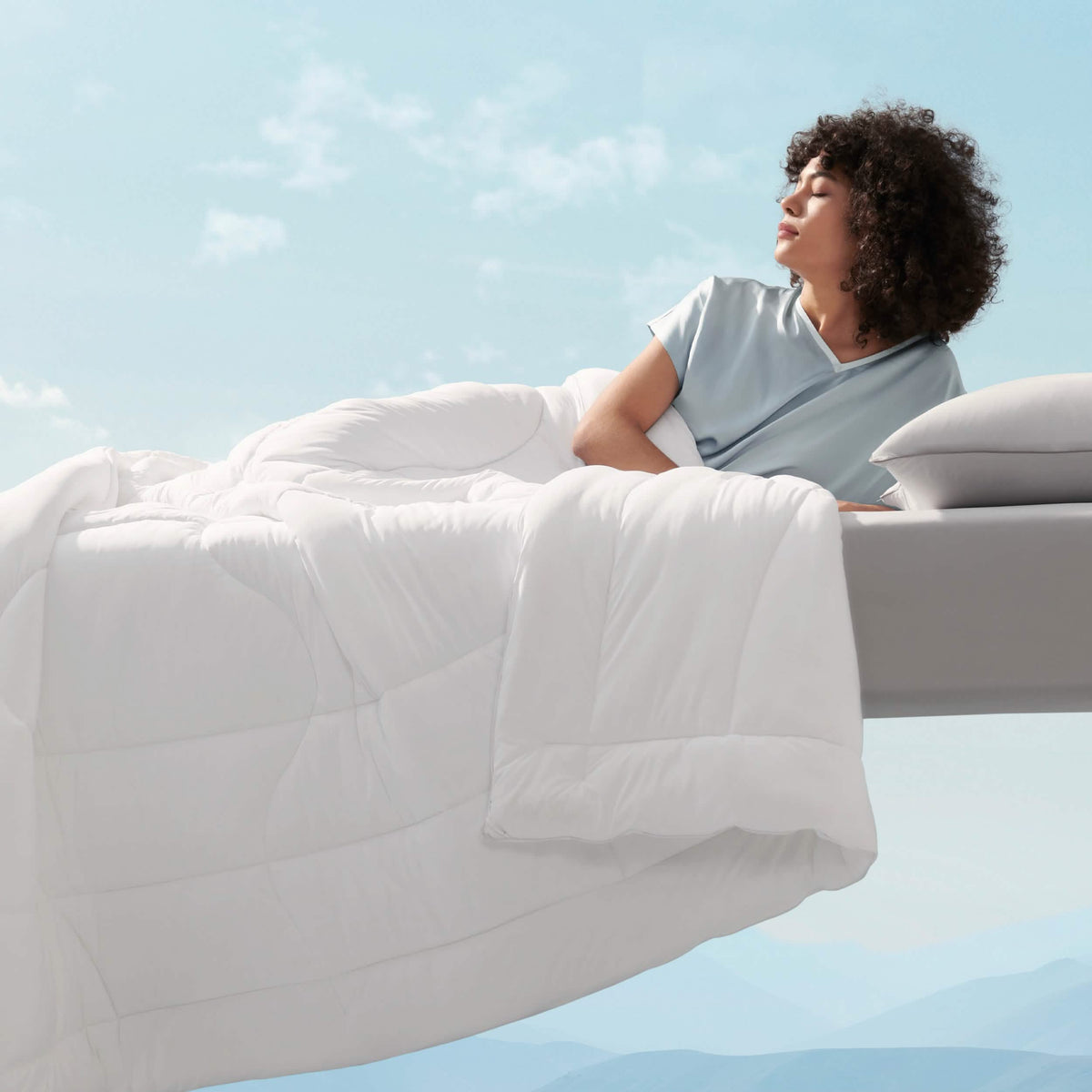 Bed Comforter, Reversible Cooling, Lightweight Design for Year-Round Bedroom Comfort and Restful Sleep, 7 Sizes and 4 Colors image 20