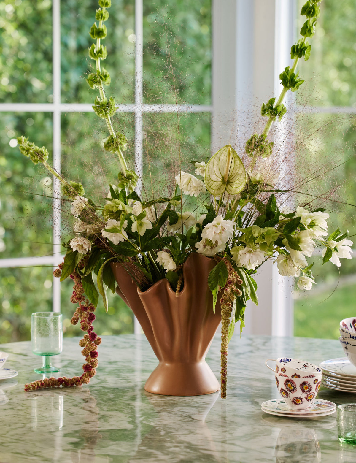 Decorative Vase, Darcia for Tabletop Arrangements and Home Decor, 3 Color Options, Designed for Flowers, Shelves and Living Spaces image 20