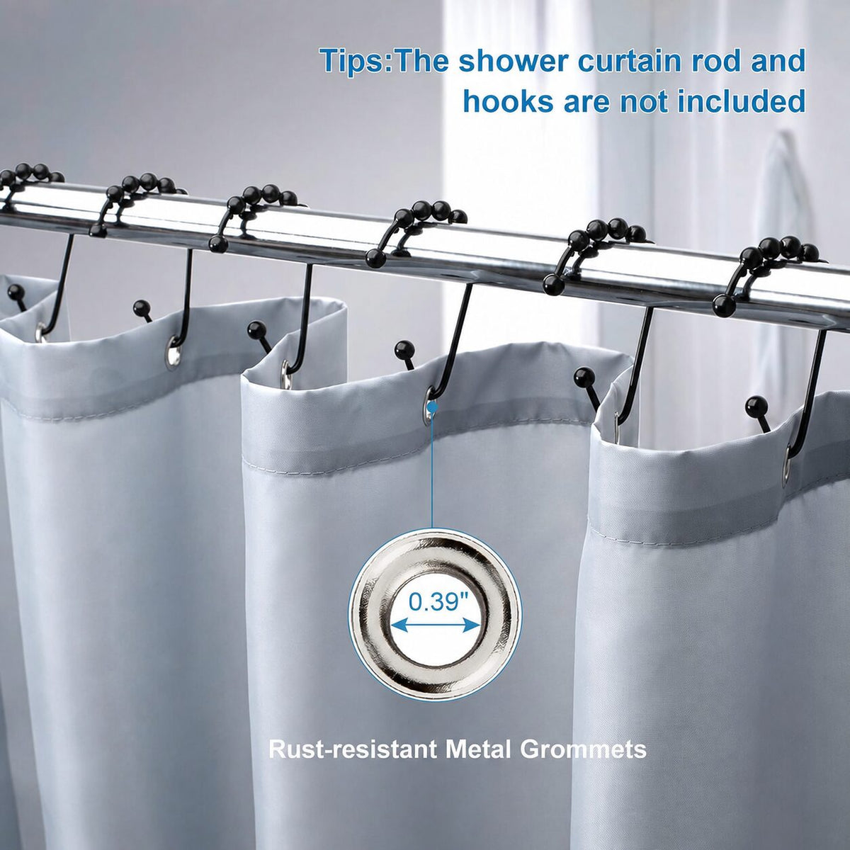 Bathroom Accessory, Waterproof Fabric Shower Curtain Liner, 120, Machine-Washable Care for Guest Baths and Daily Bathroom Routines image 20