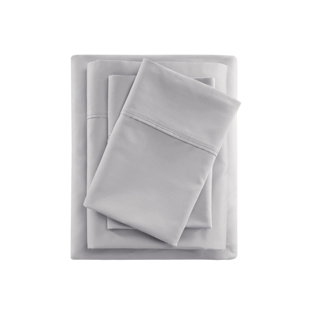 Bed Sheet Set, 600 Thread Count Cooling Cotton Blend 4 Piece, Machine-Washable Care for Everyday Bedroom Comfort and Guest Rooms image 20