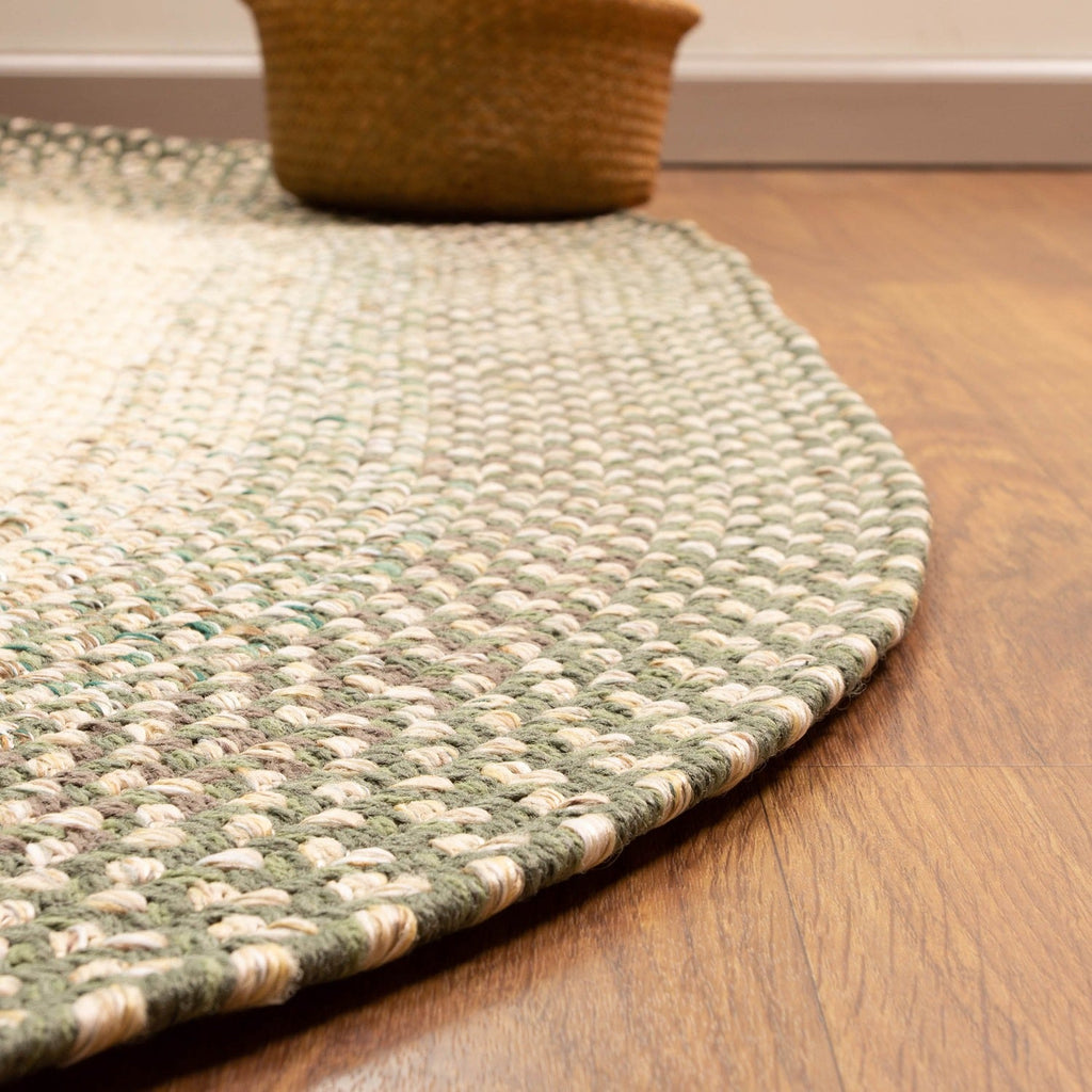 Area Rug, Ridgewood Forest Green Braided Reversible, Machine-Washable Care for Hallways, Dining Spaces and Home Decor, 14 Size Options image 20