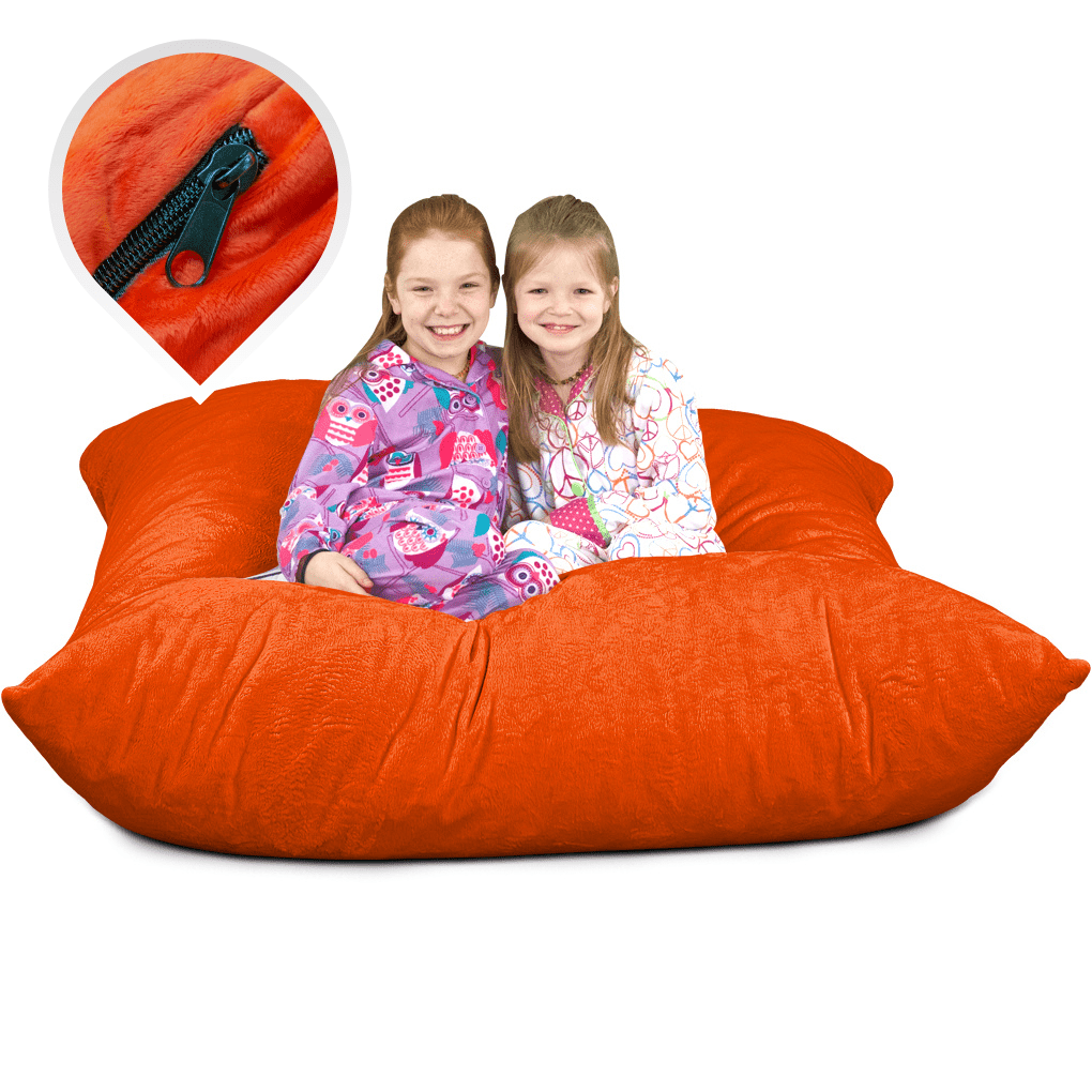 Bed Pillow, 5.5 Ft Bean Bag Chair Floor Replacement Cover, Machine-Washable Care for Sleeping, Reading and Bedroom Comfort, 8 Color Options image 20