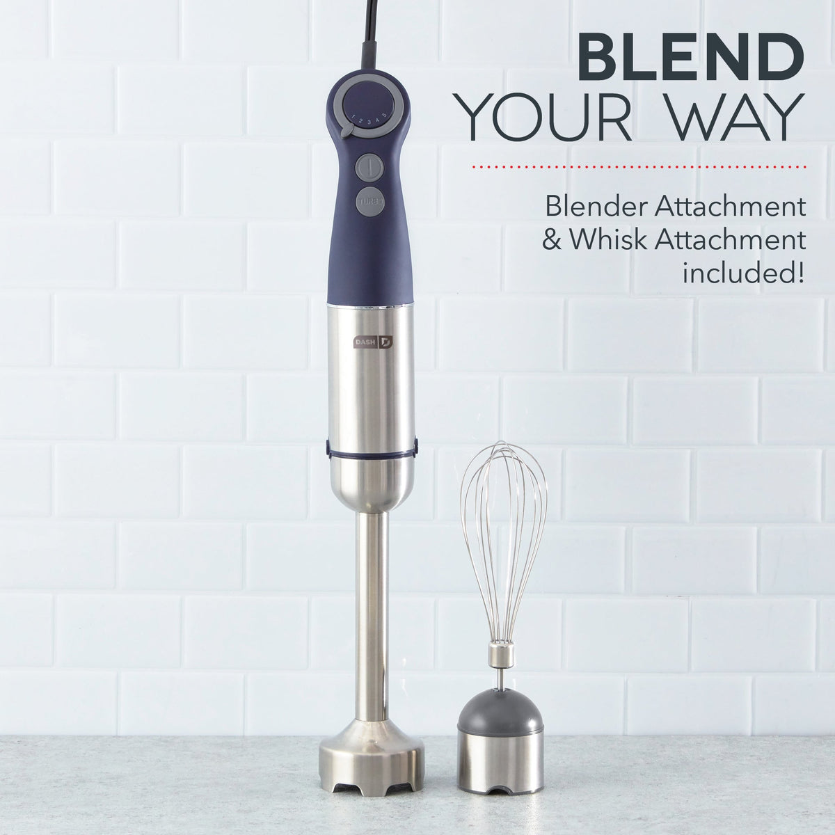 Kitchen Blender Accessory, Chef Series Hand, Stainless Steel Construction for Smoothies, Sauces and Everyday Food Prep, 6 Color Options image 20