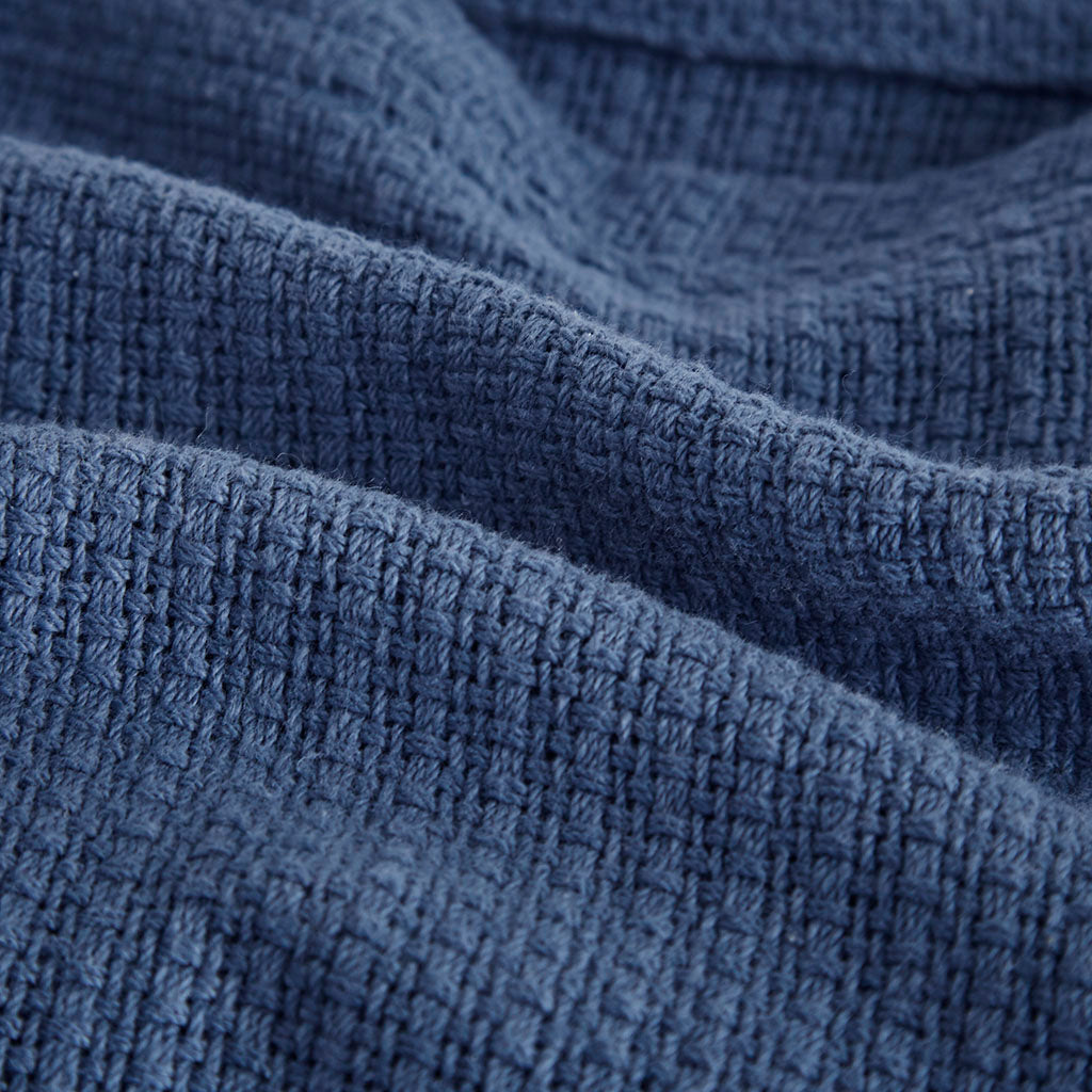 Cozy Throw Blanket, Freshspun Basketweave Cotton, Lightweight Design for Living Rooms, Bedrooms and Everyday Lounging, 3 Sizes and 7 Colors image 20