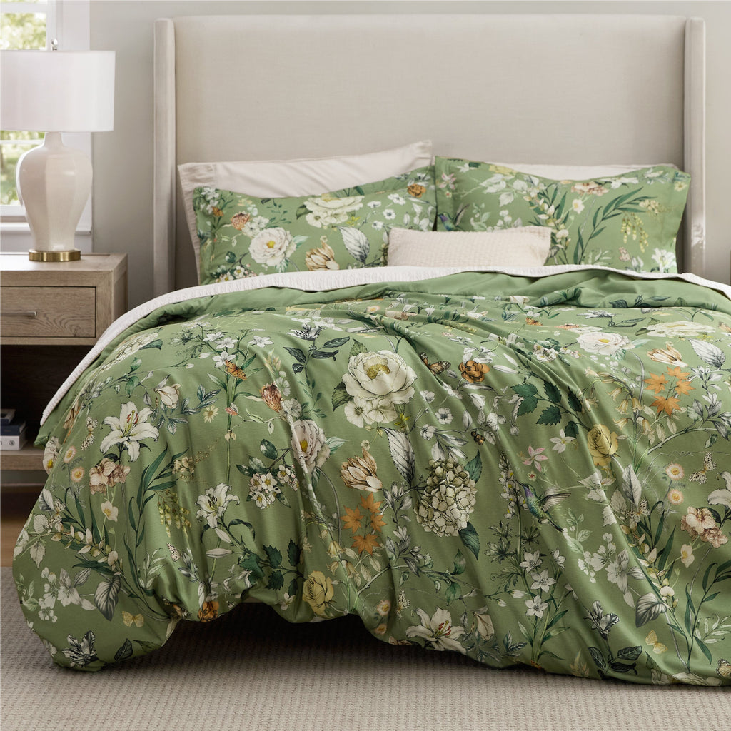 Bed Comforter, Retro Botanical Set for Everyday Bedding and Comfortable Sleep, 4 Sizes and 9 Colors image 20