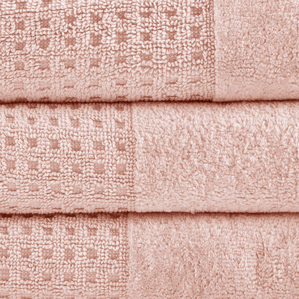 Bath Linen, Spa Waffle Cotton Waffle Jacquard, Lightweight Design, Machine-Washable Care for Home Bathrooms and Everyday Care image 20