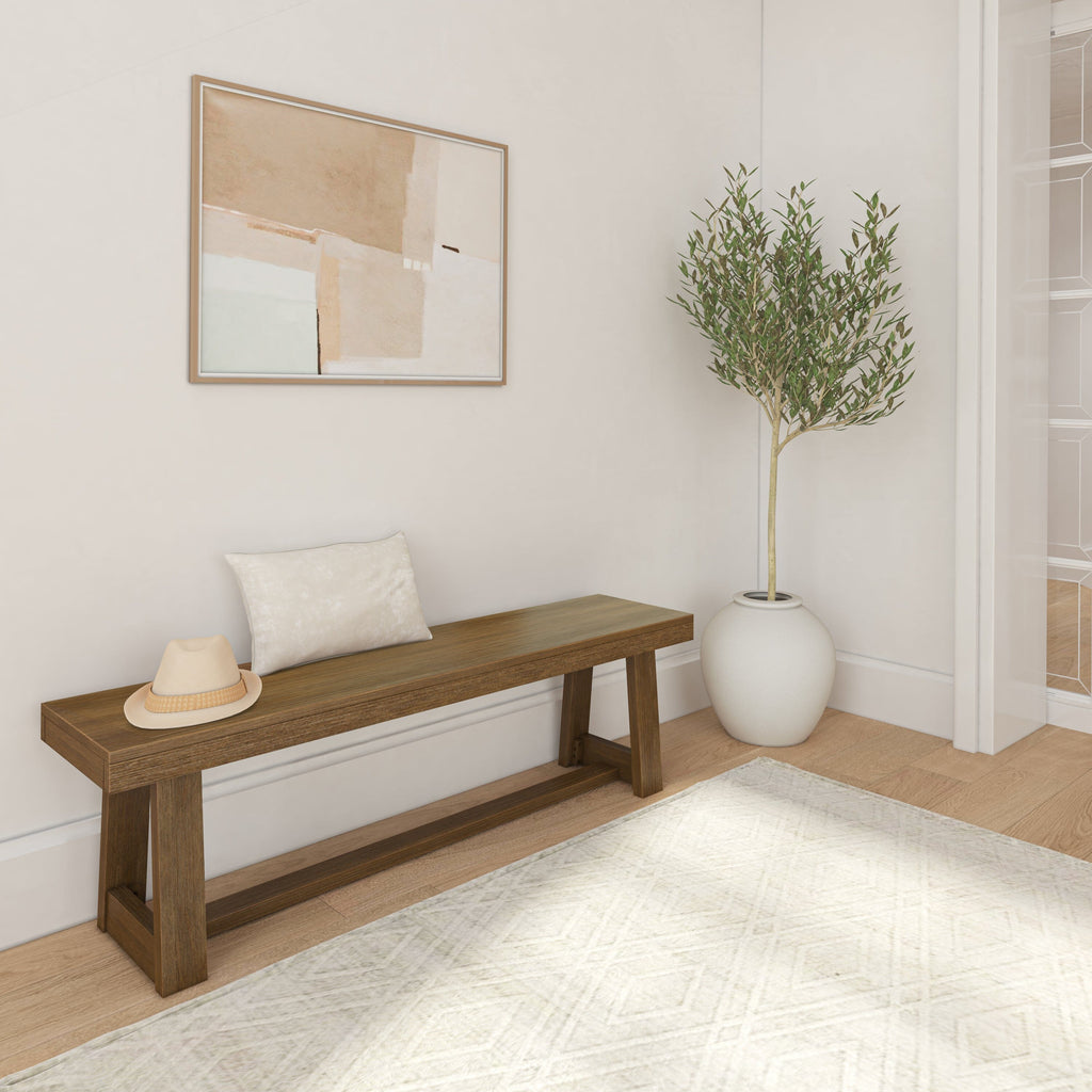 Dining Bench, Classic 60" for Dining Tables, Family Meals and Kitchen Seating, 4 Color Options image 21
