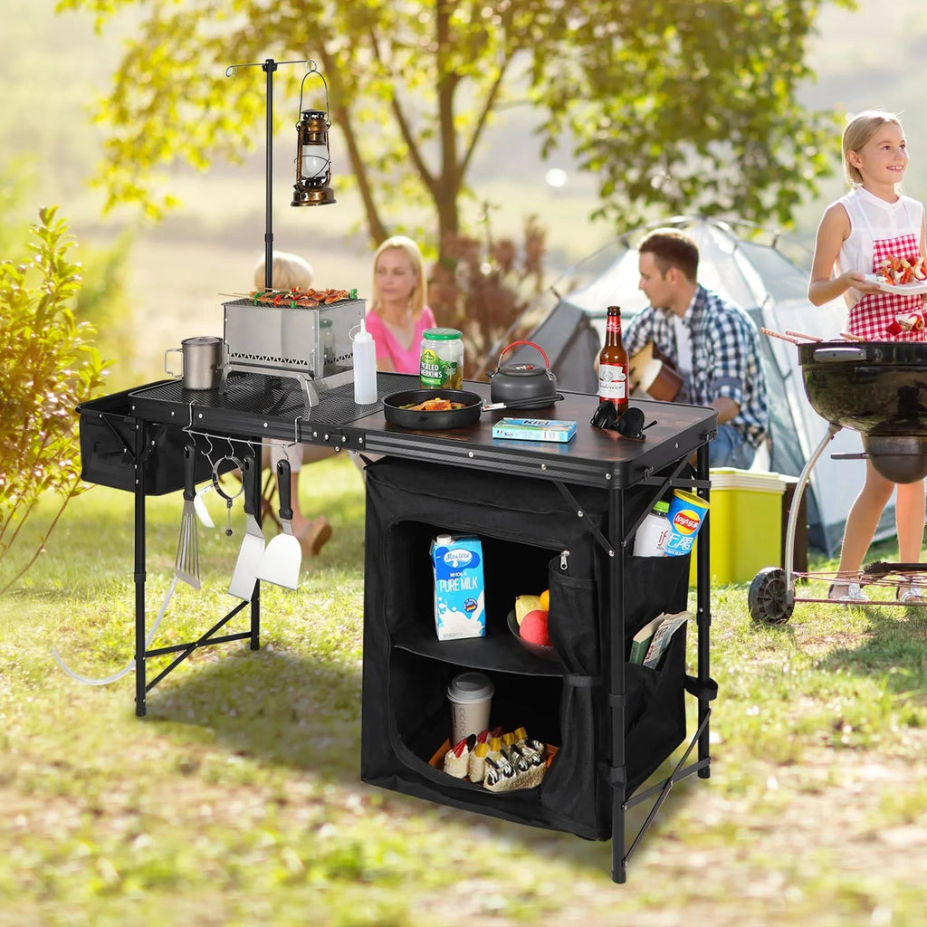 Home Storage Organizer, Portable Camping Kitchen Table with, Lightweight Design for Bedrooms, Laundry Rooms and Living Spaces image 21