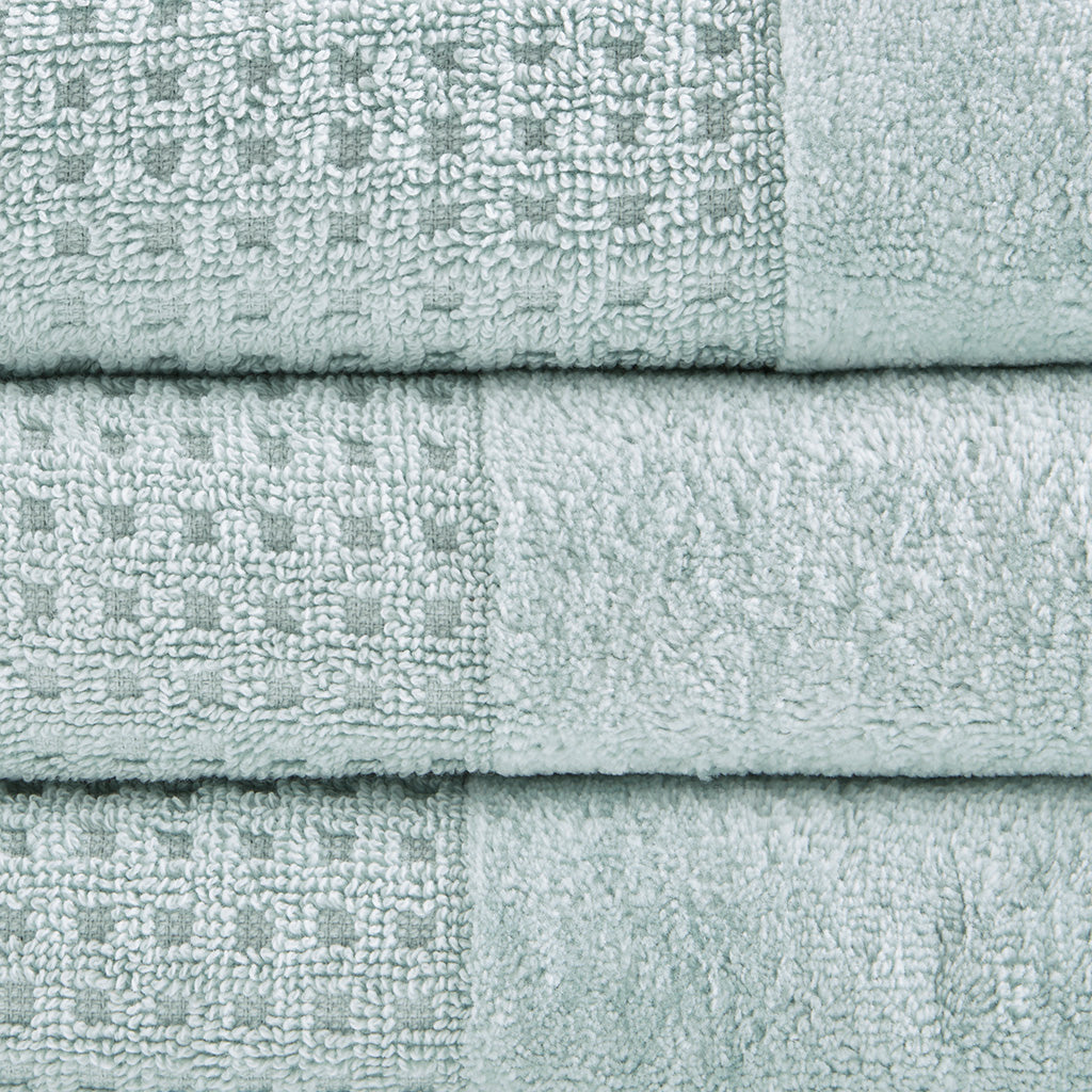 Bath Linen, Spa Waffle Cotton Waffle Jacquard, Lightweight Design, Machine-Washable Care for Home Bathrooms and Everyday Care image 21