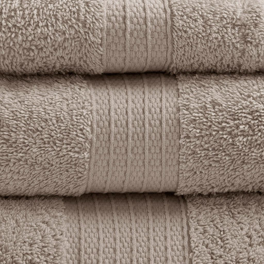 Bath Linen, Organic 6 Piece Cotton Towel Set, Machine-Washable Care for Daily Bathroom Routines and Guest Baths, 8 Color Options image 21