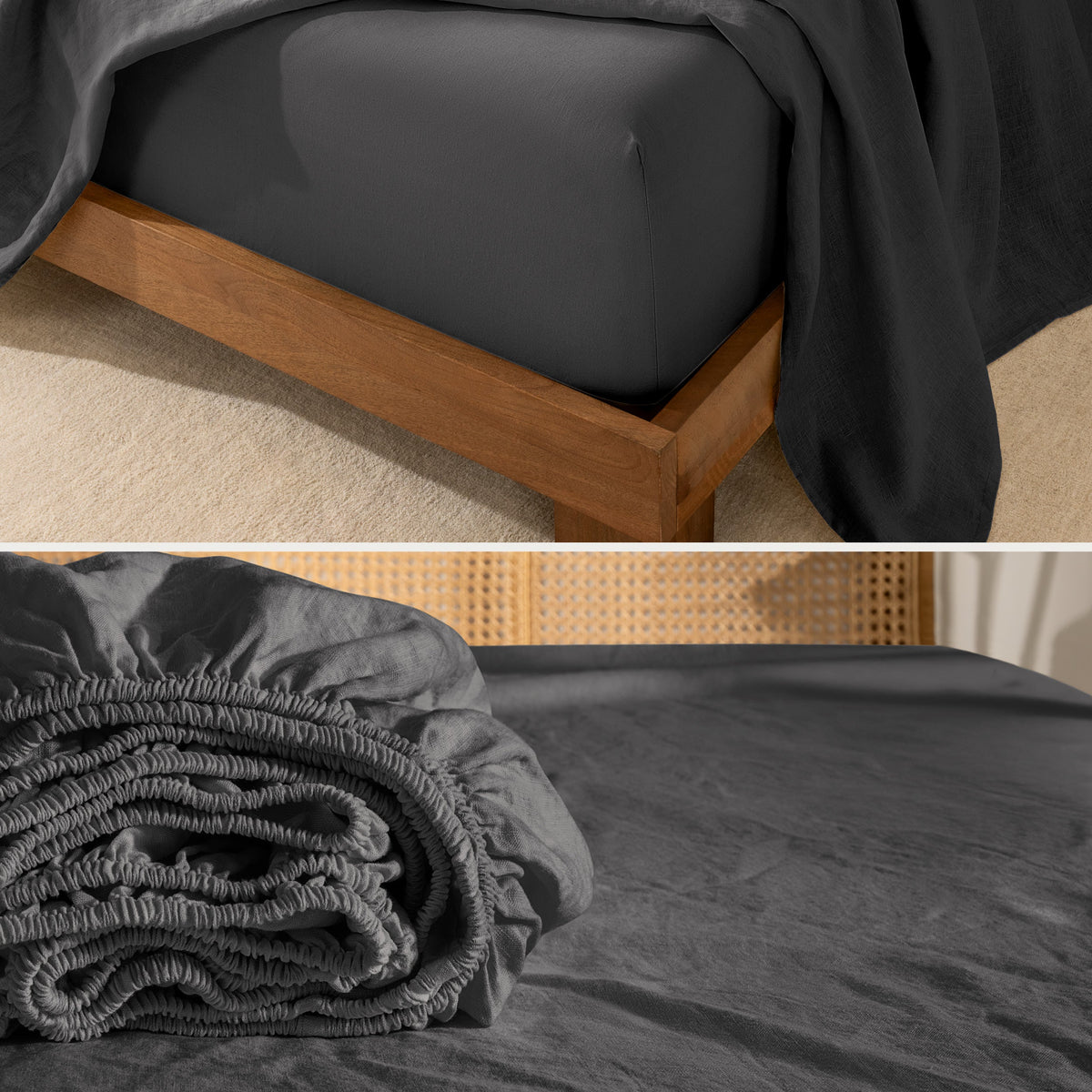 Bed Sheet Set, European Linen for Everyday Bedroom Comfort and Guest Rooms, 7 Sizes and 5 Colors image 21