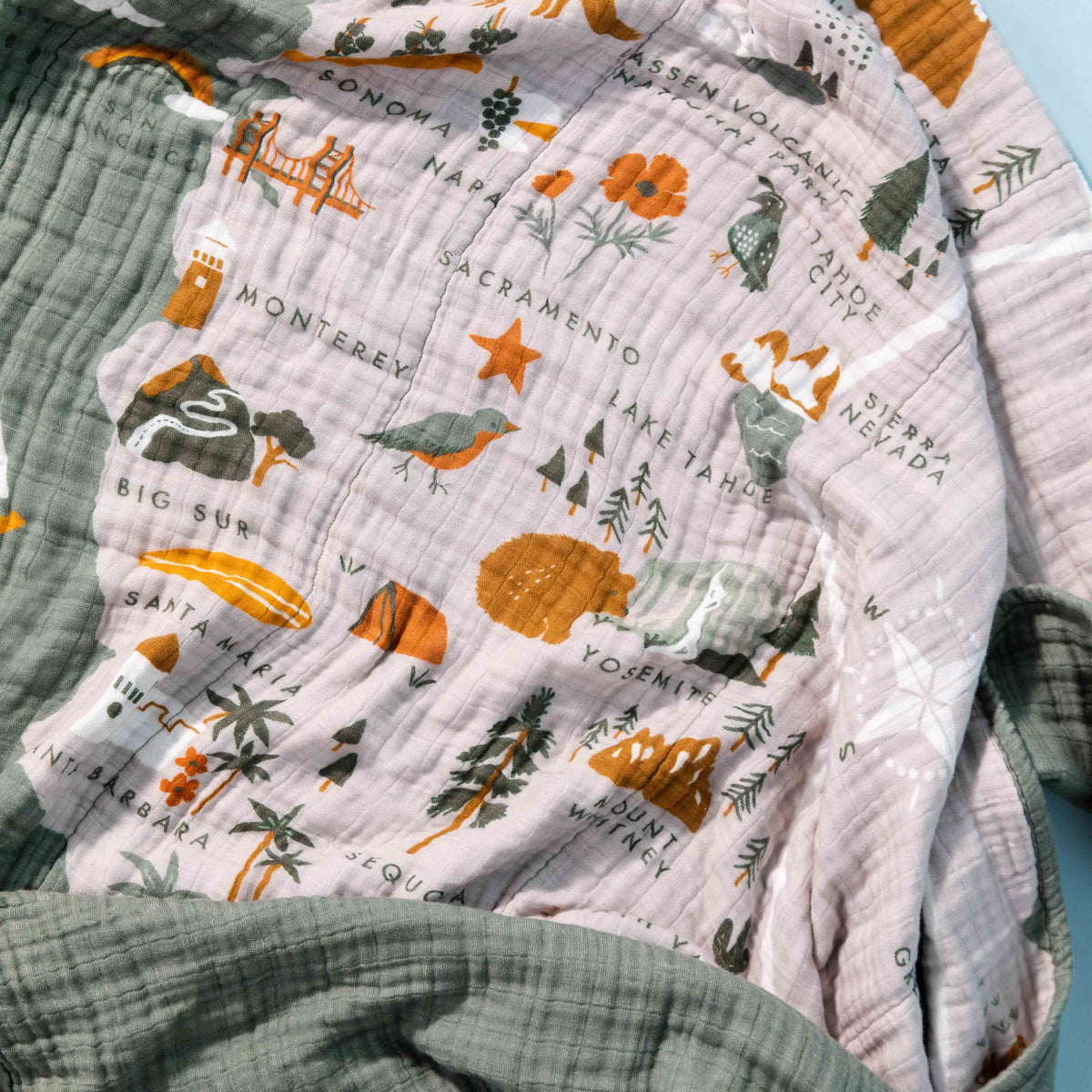 Bed Quilt, in 3 Layer GOTS Certified Organic Muslin, Breathable Construction for Guest Beds and Layered Bedroom Styling, 5 Color Options image 21