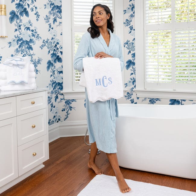 Bath Towel, Scallop for Daily Bathroom Routines and Guest Baths, 8 Color Options, Designed for Home Bathrooms and Everyday Care image 21