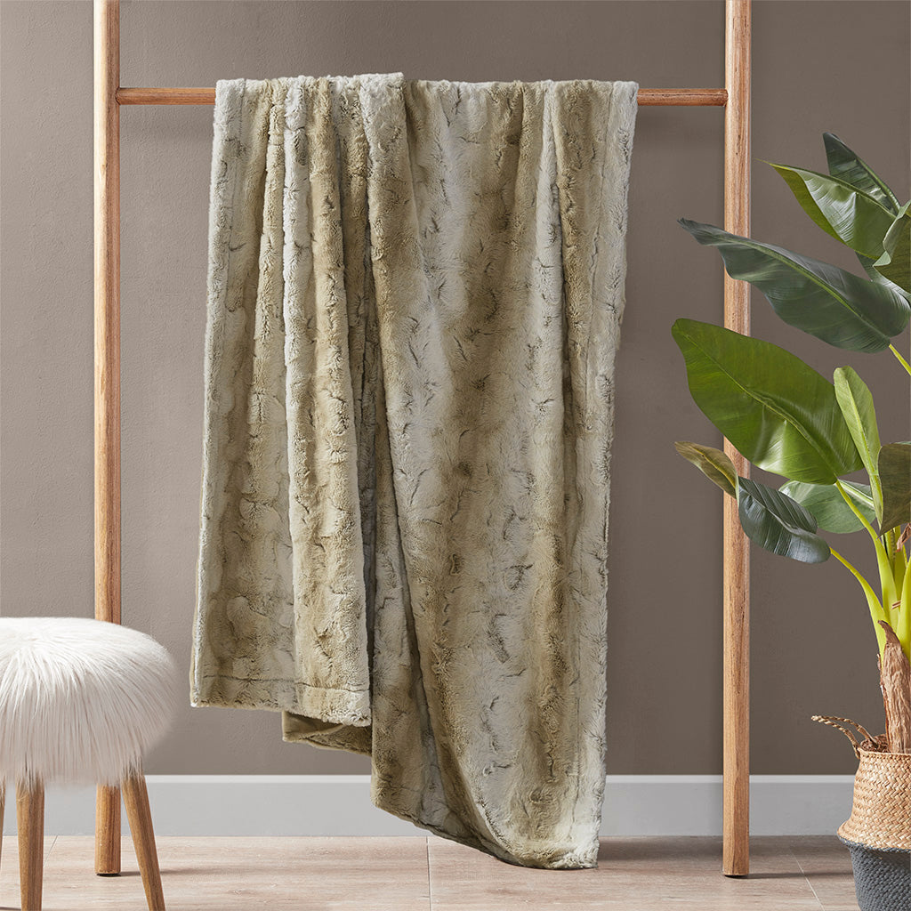 Cozy Throw Blanket, Zuri Oversized Faux Fur, Machine-Washable Care for Sofas, Beds and Relaxing at Home, 10 Color Options image 21