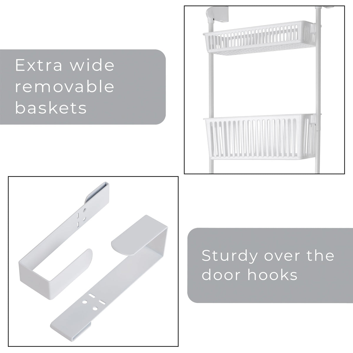 Home Storage Organizer, Over Door Pantry Multiple Sizes for Closets, Shelves and Everyday Organization, 3 Sizes and 5 Colors image 21