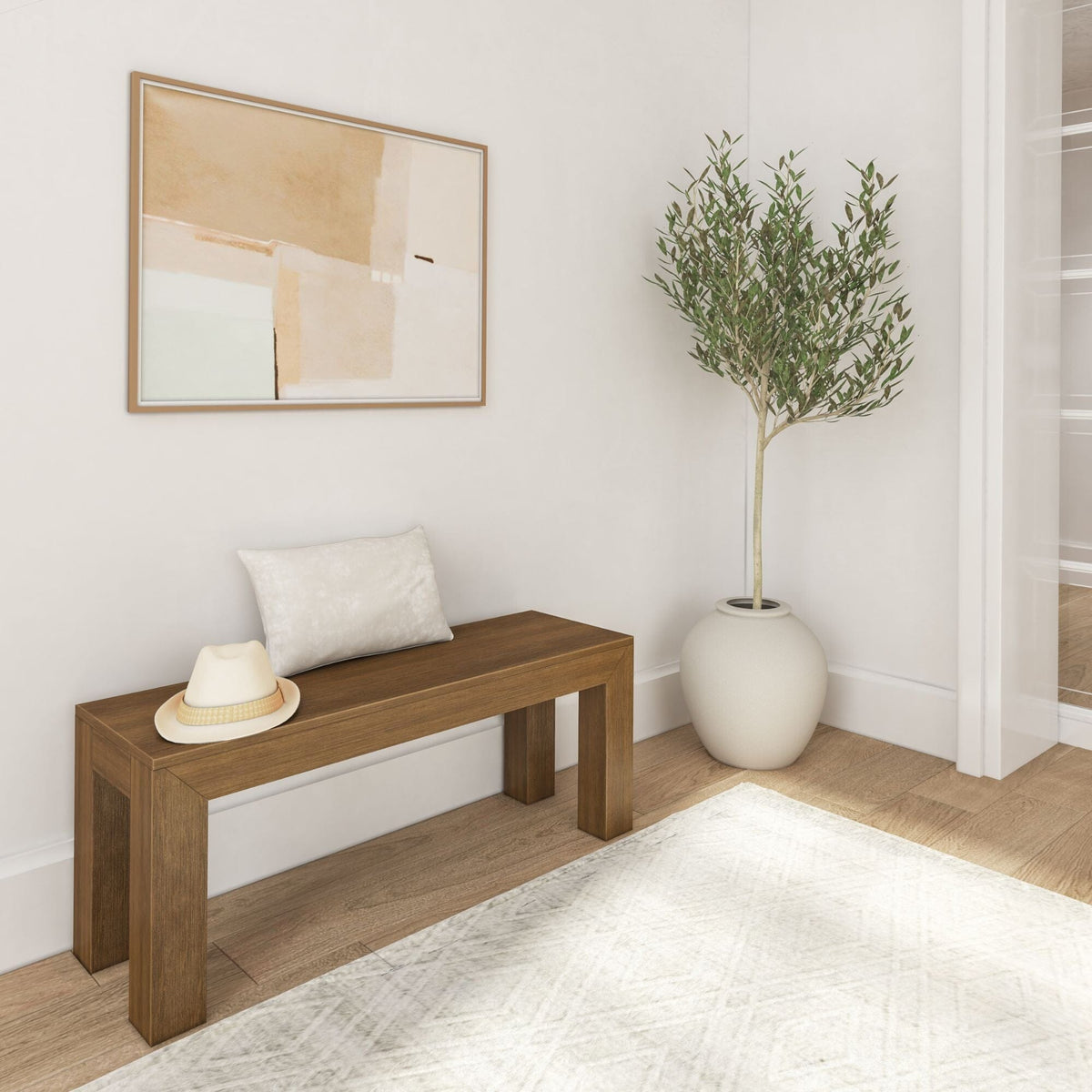 Dining Bench, Modern 49" for Dining Rooms, Kitchen Tables and Everyday Seating, 5 Color Options image 21
