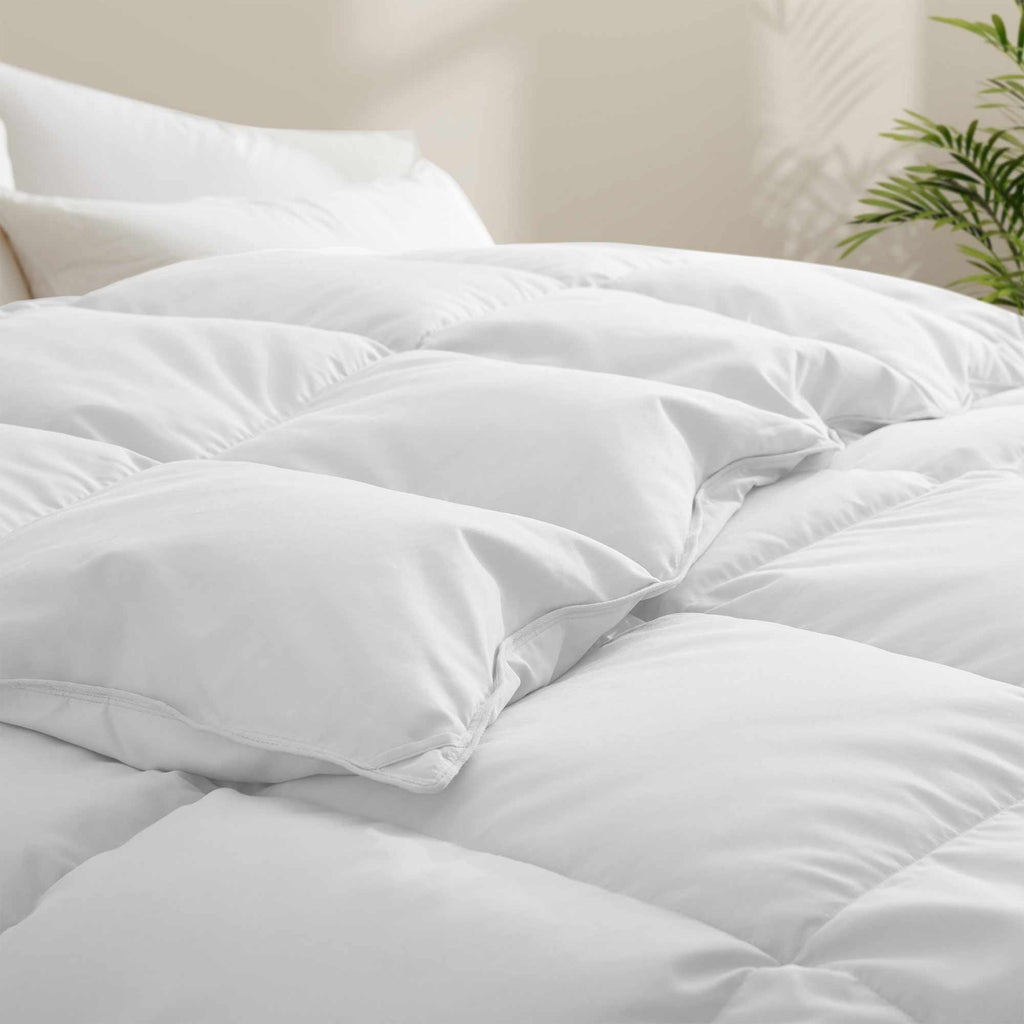 Down & Feather Comforter, Goose, Lightweight Design, Machine-Washable Care for Everyday Bedding and Comfortable Sleep, 4 Sizes and 8 Colors image 21