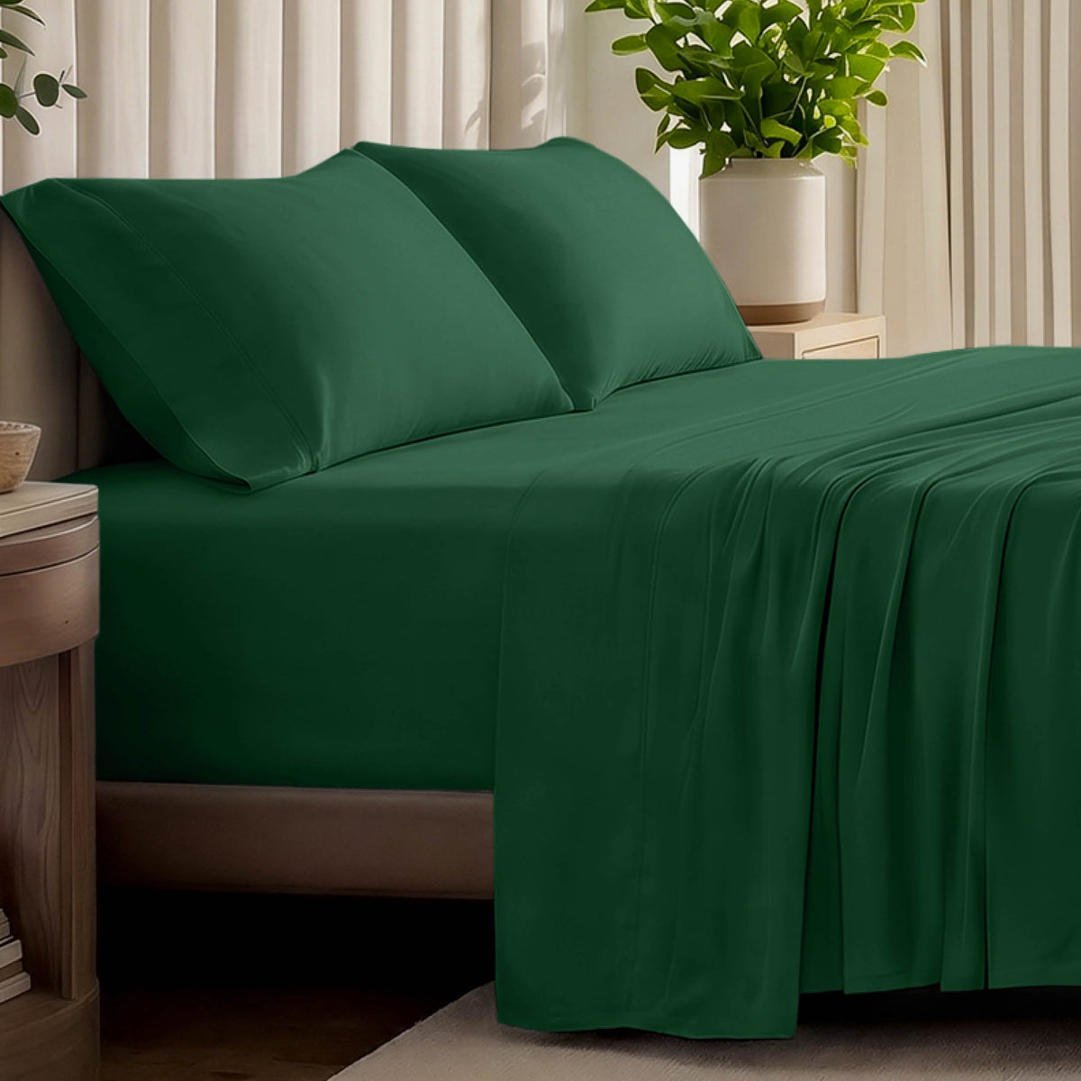 Bed Sheet Set, Organic Cotton Jersey for Master Bedrooms, Guest Beds and Daily Use, 6 Sizes and 9 Colors image 22