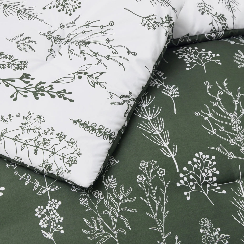 Down & Feather Comforter, Floral Set, Machine-Washable Care for Everyday Bedding and Comfortable Sleep, 7 Sizes and 13 Colors image 22