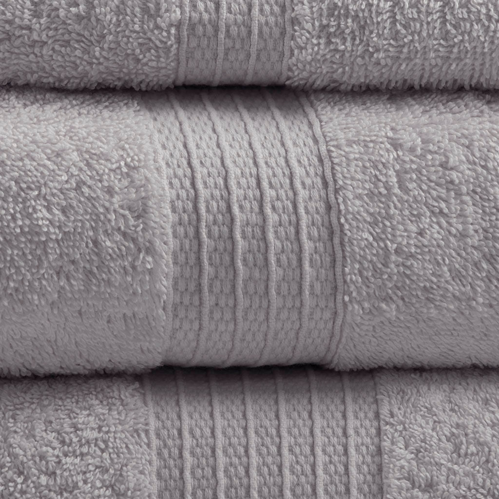 Bath Linen, Organic 6 Piece Cotton Towel Set, Machine-Washable Care for Daily Bathroom Routines and Guest Baths, 8 Color Options image 22