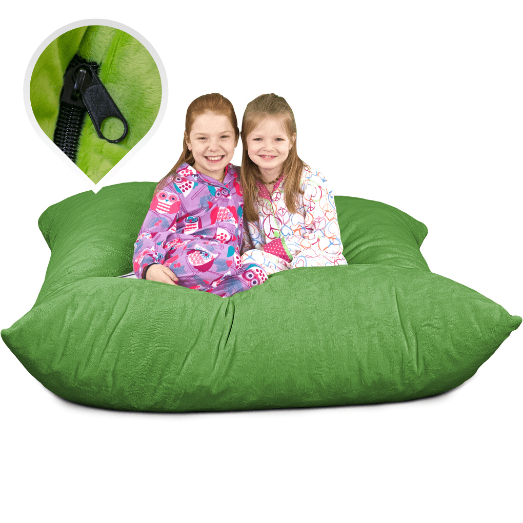 Bed Pillow, 5.5 Ft Bean Bag Chair Floor Replacement Cover, Machine-Washable Care for Sleeping, Reading and Bedroom Comfort, 8 Color Options image 22