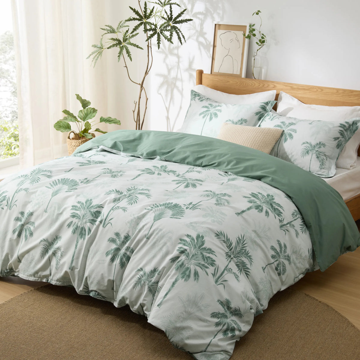 Duvet Cover Set, 100% Cotton Patterned, Breathable Construction for Bedroom Bedding Refresh and Everyday Comfort, 4 Sizes and 9 Colors image 22