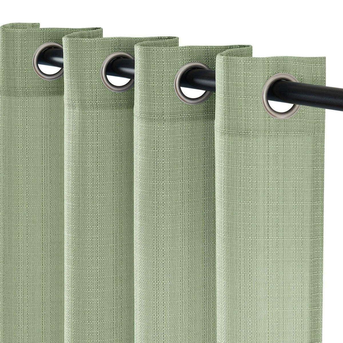 Window Curtain, Solid Linen Textured Grommet Curtains (2, Lightweight Design for Windows, Room Styling and Everyday Privacy image 22