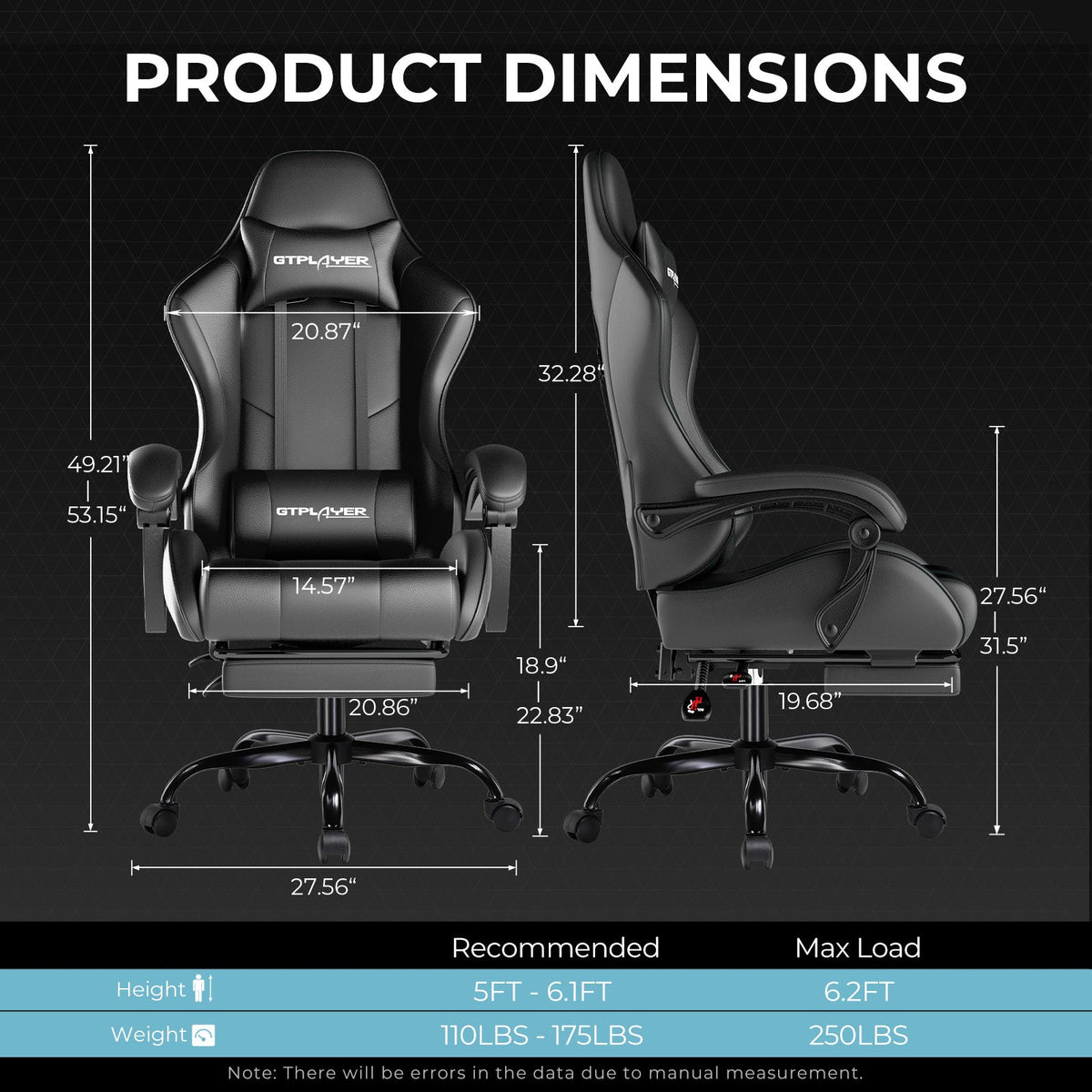 Ergonomic Foot Cushion, Footrest Series GT800A, Adjustable Design for Desks, Home Offices and Seated Comfort, 6 Color Options image 22