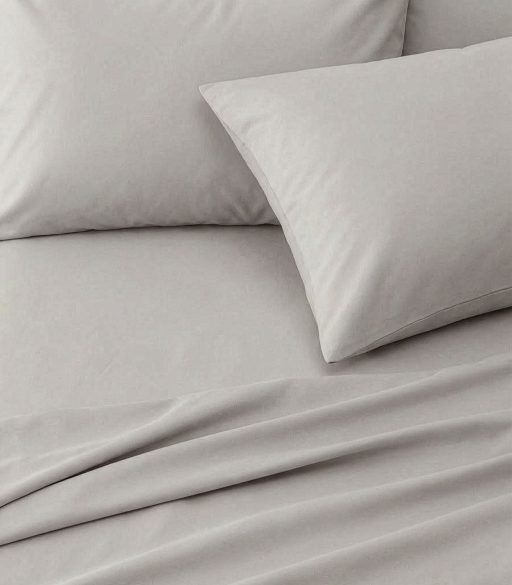 Bed Sheet Set, Percale, Organic Cotton Shell for Master Bedrooms, Guest Beds and Daily Use, 6 Sizes and 6 Colors image 22