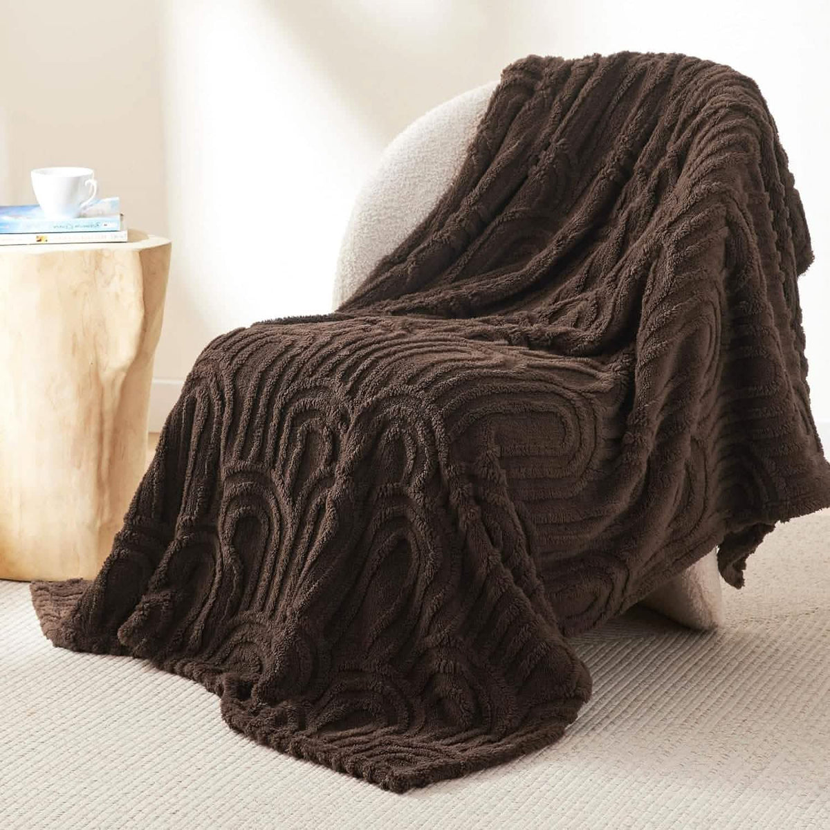 Cozy Throw Blanket, Arch Shaggy Sherpa Fleece, Lightweight Design, Machine-Washable Care for Living Rooms, Bedrooms and Everyday Lounging image 22