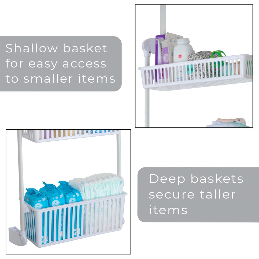 Home Storage Organizer, Over Door Pantry Multiple Sizes for Closets, Shelves and Everyday Organization, 3 Sizes and 5 Colors image 22