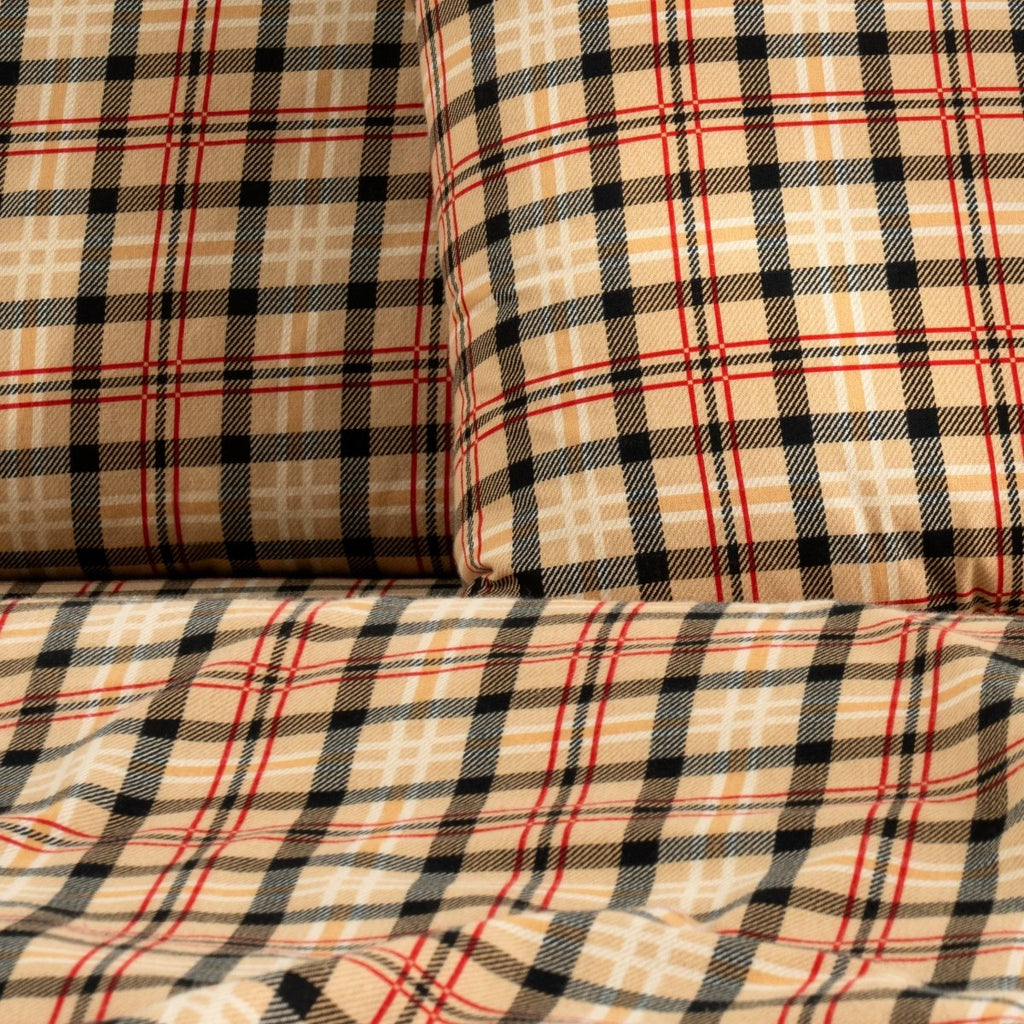Bed Sheet Set, Cotton Flannel Prints for Master Bedrooms, Guest Beds and Daily Use, 7 Sizes and 30 Colors image 22