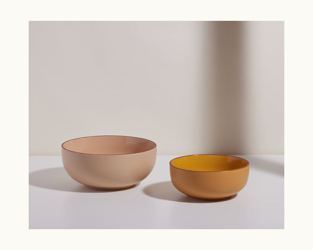 Dinnerware, Serving Bowls, Ceramic Construction for Everyday Meals and Table Settings, 5 Color Options image 22
