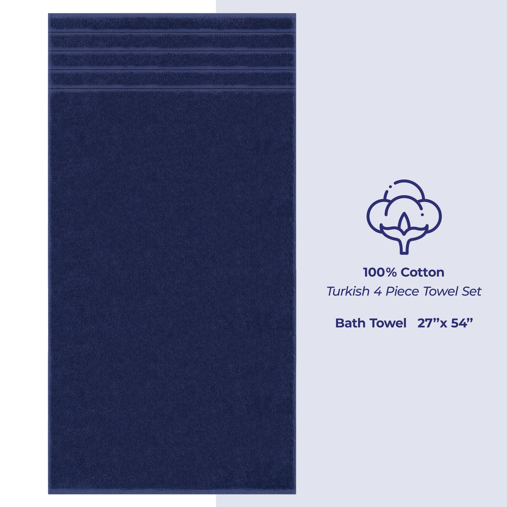 Bath Towel Set, 100% Cotton Turkish Towels for Bathroom, 4 for Home Bathrooms and Everyday Care, 21 Color Options image 22