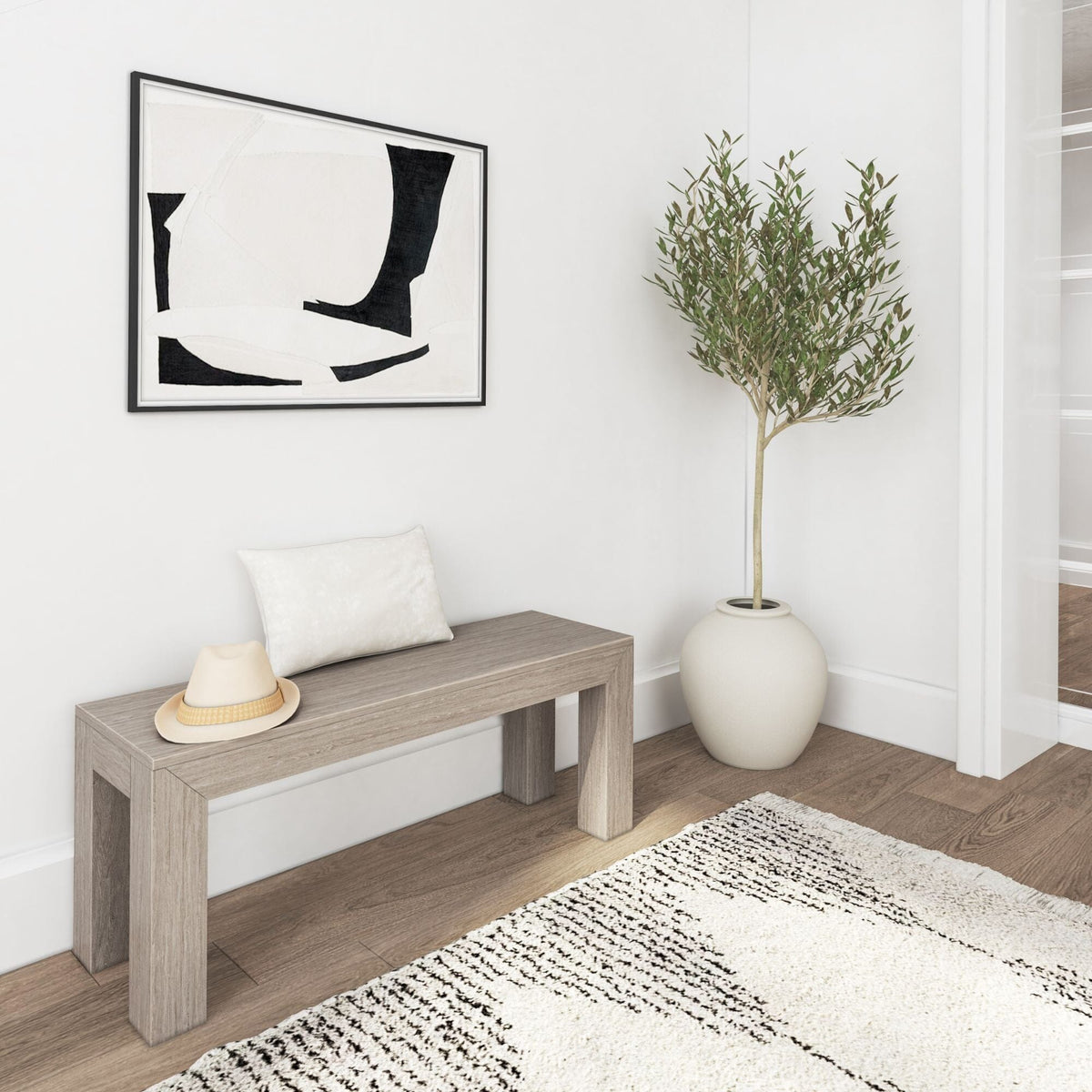 Dining Bench, Modern 49" for Dining Rooms, Kitchen Tables and Everyday Seating, 5 Color Options image 22