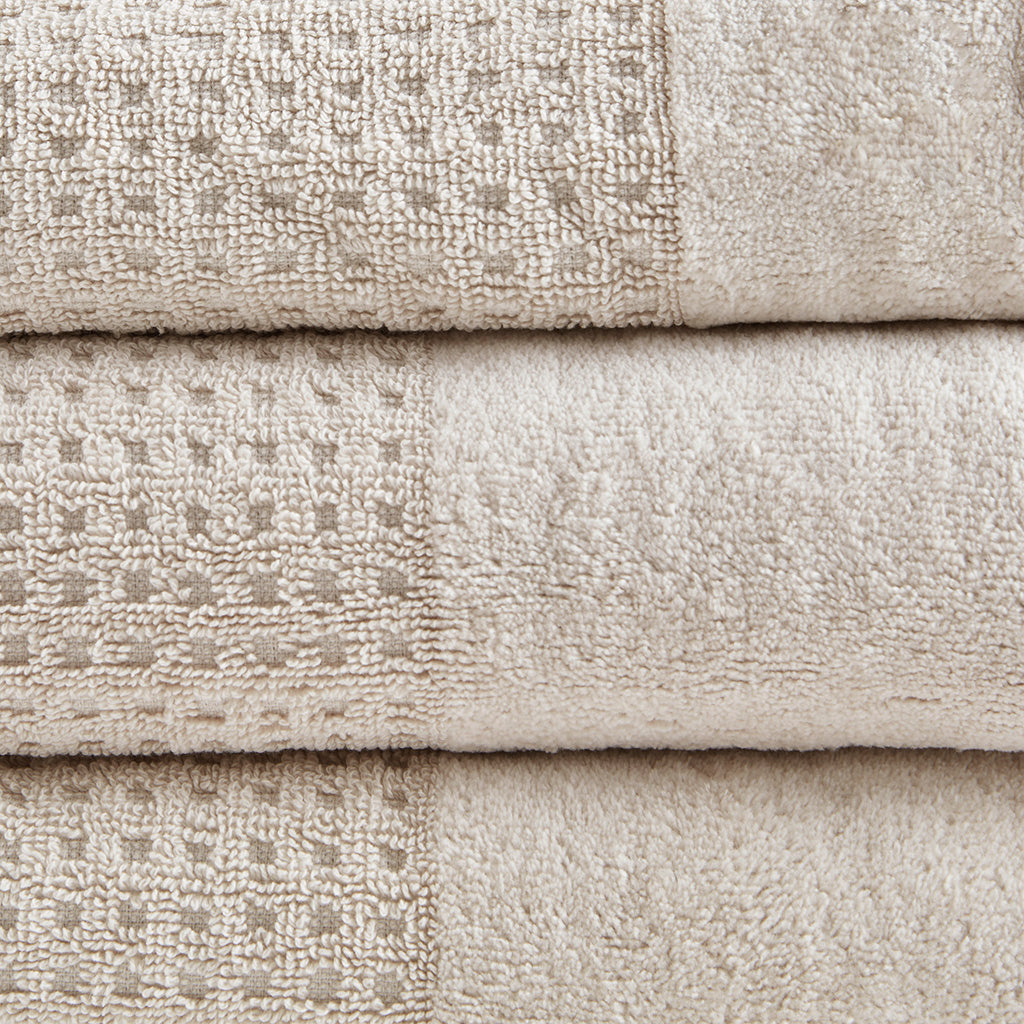 Bath Linen, Spa Waffle Cotton Waffle Jacquard, Lightweight Design, Machine-Washable Care for Home Bathrooms and Everyday Care image 22