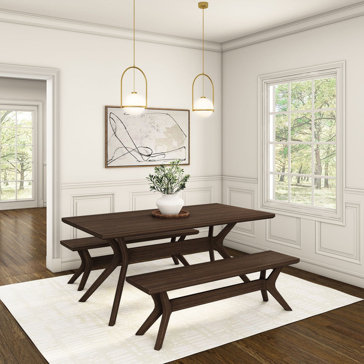 Dining Bench, Verso 60" for Dining Tables, Family Meals and Kitchen Seating, 2 Sizes and 5 Colors image 22