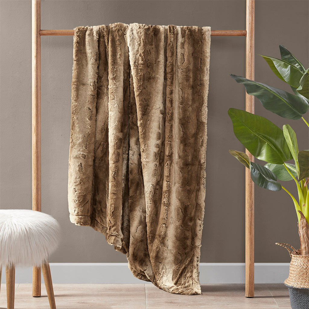 Cozy Throw Blanket, Zuri Oversized Faux Fur, Machine-Washable Care for Sofas, Beds and Relaxing at Home, 10 Color Options image 22