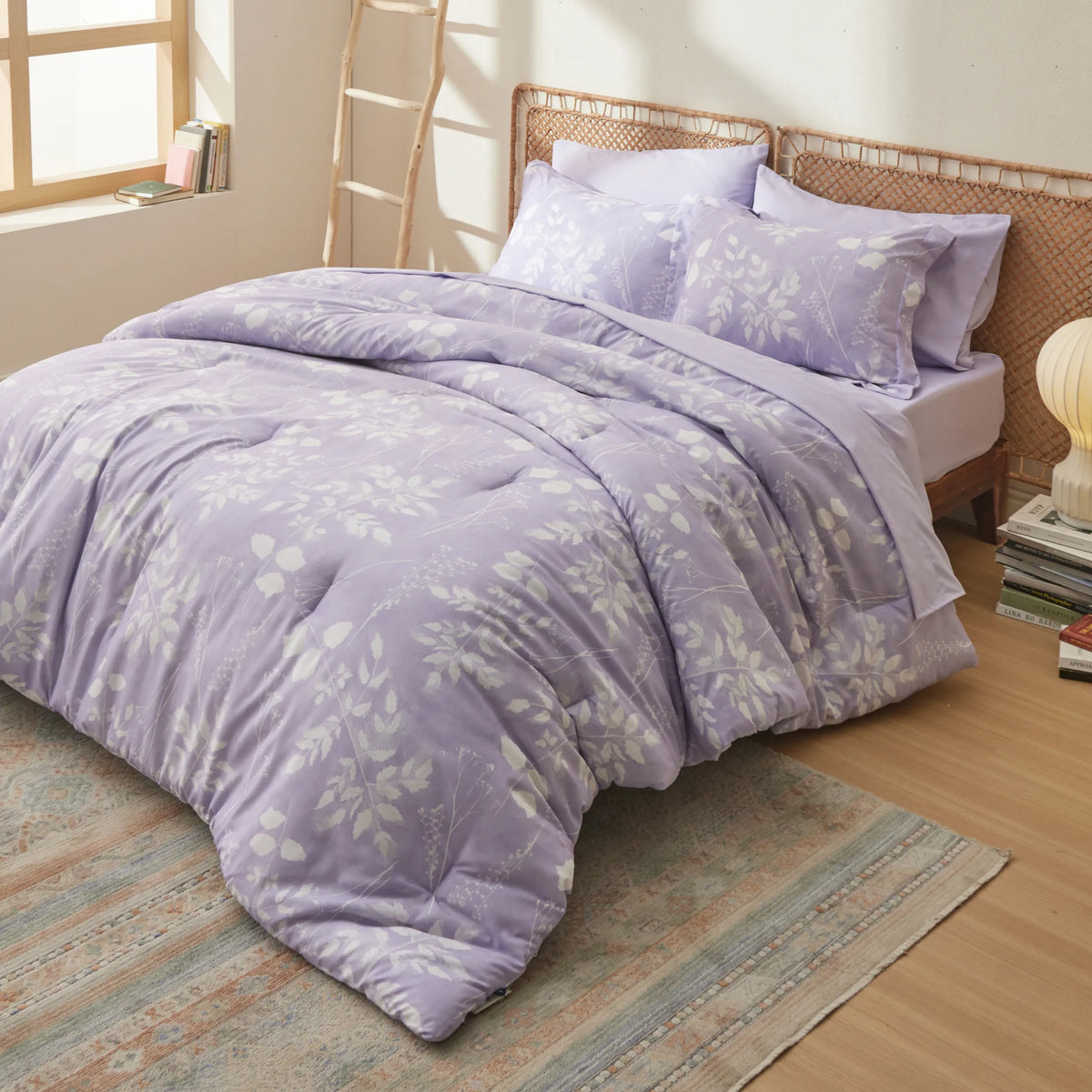 Bed Comforter, Elegant Floral Sets for Everyday Bedding and Comfortable Sleep, 4 Sizes and 15 Colors image 22