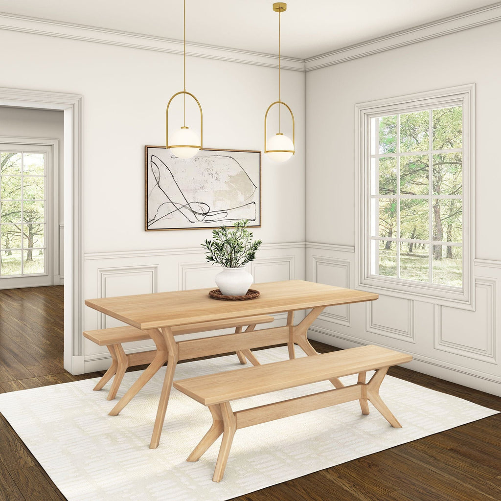 Dining Bench, Verso 60" for Dining Tables, Family Meals and Kitchen Seating, 2 Sizes and 5 Colors image 23