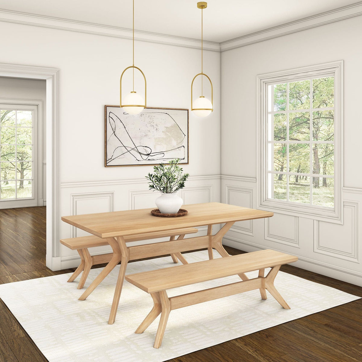 Dining Bench, Verso 60" for Dining Tables, Family Meals and Kitchen Seating, 2 Sizes and 5 Colors image 23