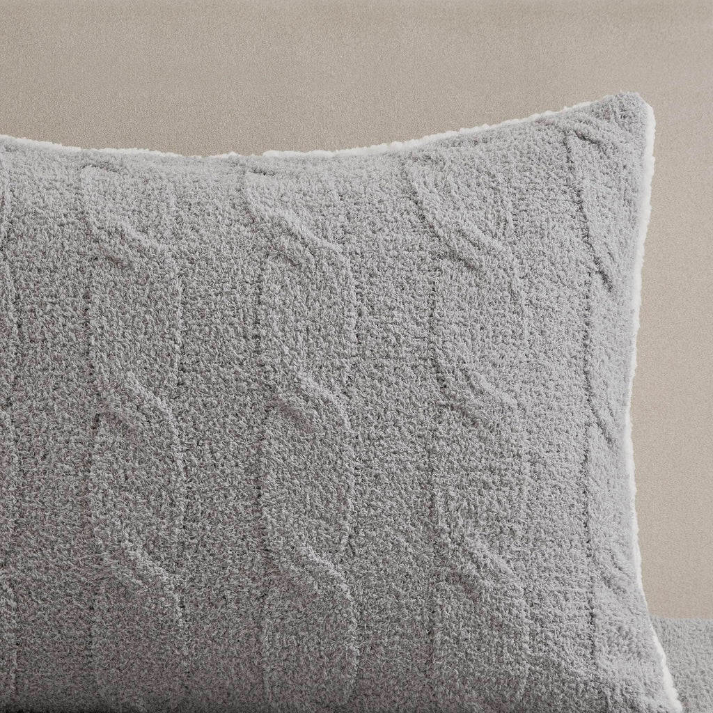 Bed Comforter, Riordan Waffle Knit Chenille Set, Machine-Washable Care for Everyday Bedding and Comfortable Sleep, 3 Sizes and 4 Colors image 23