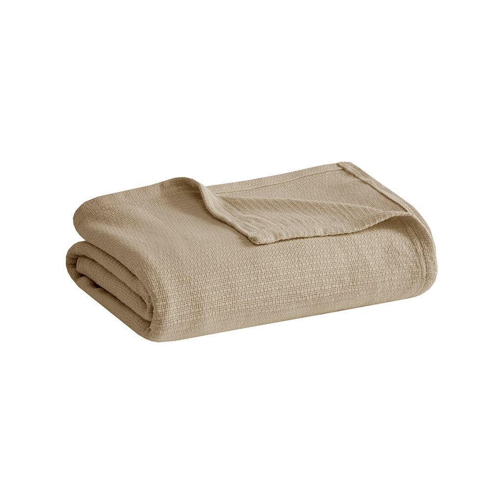 Cozy Throw Blanket, Freshspun Basketweave Cotton, Lightweight Design for Living Rooms, Bedrooms and Everyday Lounging, 3 Sizes and 7 Colors image 23