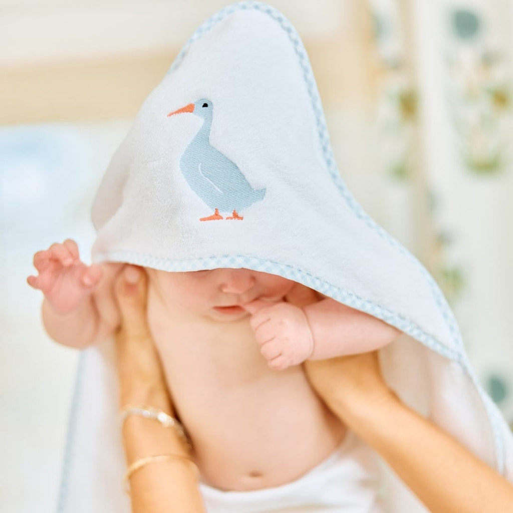 Bath Linen, Baby Hooded Towel, Organic Cotton Shell for Daily Bathroom Routines and Guest Baths, 18 Color Options image 23