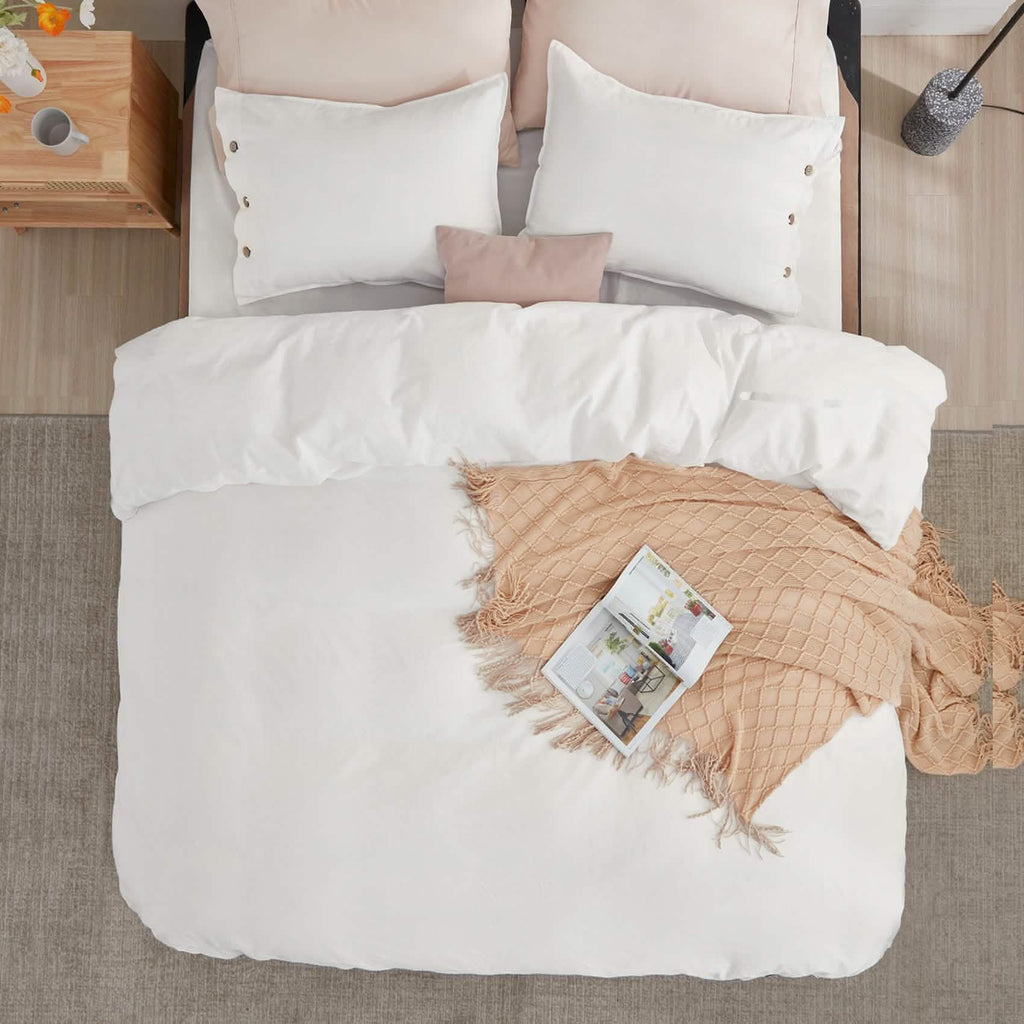 Duvet Cover Set, Cotton Linen Hybrid, Lightweight Design, Breathable Construction for Bedroom Bedding Refresh and Everyday Comfort image 23
