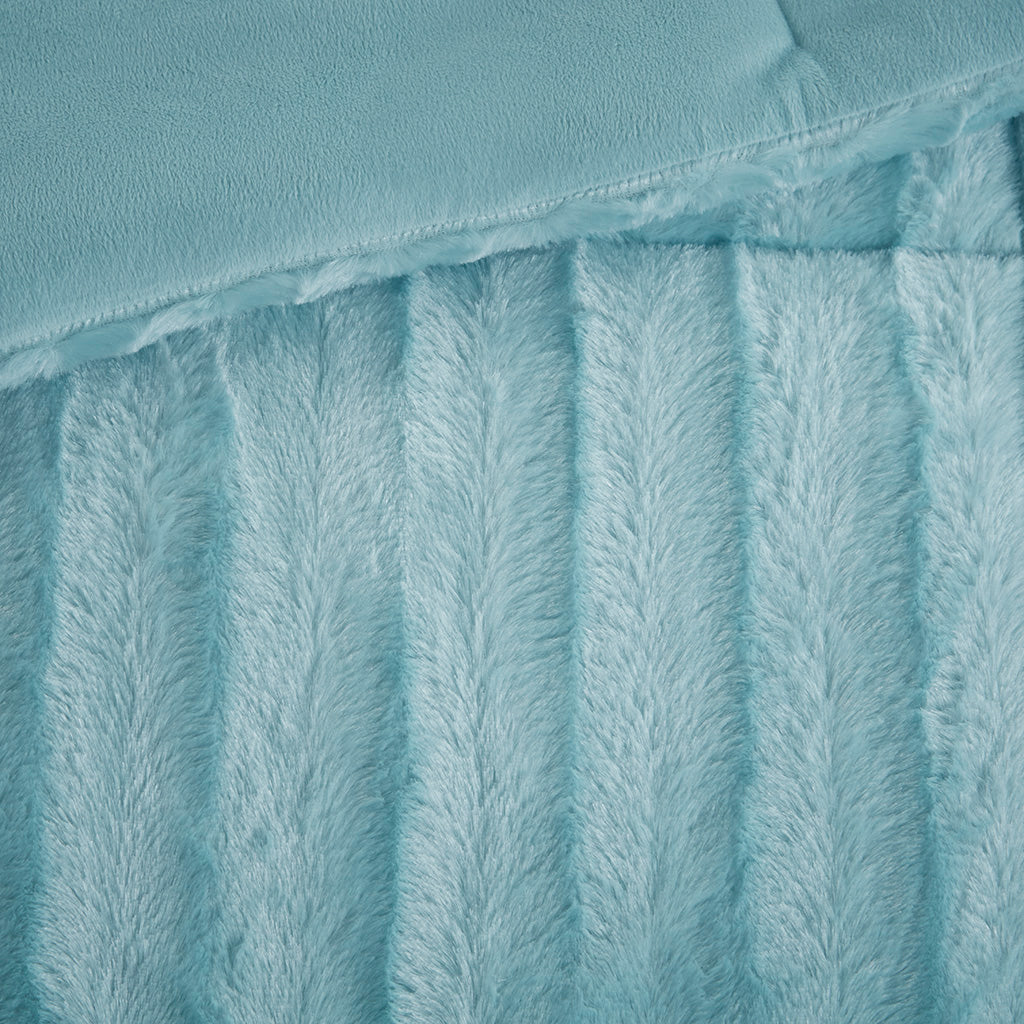 Bed Comforter, Duke Faux Fur Mini Set, Machine-Washable Care, Hypoallergenic Comfort for Everyday Bedding and Comfortable Sleep image 23